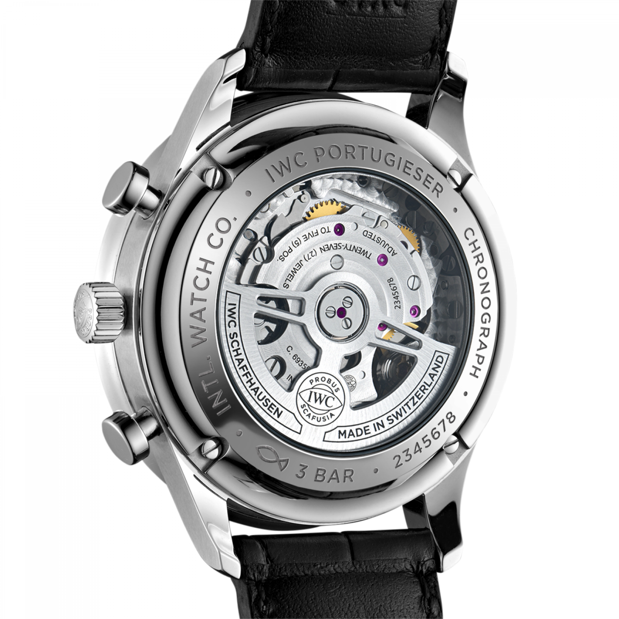 IWC Portugieser Chronograph Rückseite