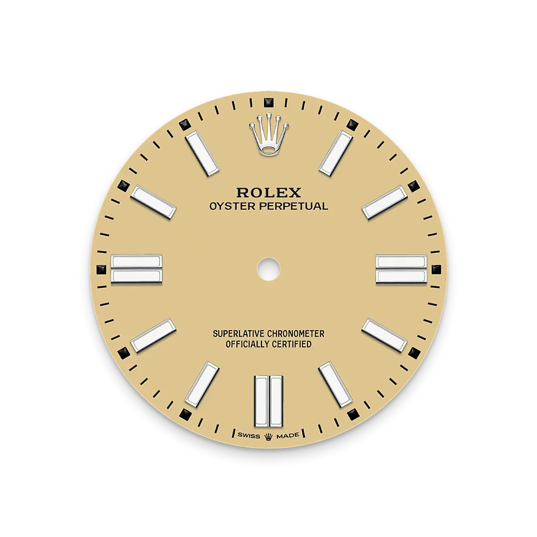 Rolex Oyster Perpetual 41 Referenz m134300-0007 Zifferblatt in Beige