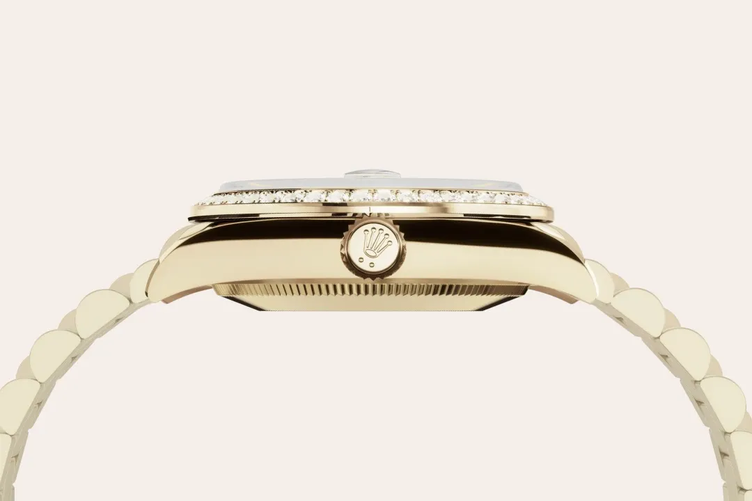 Rolex Datejust 31 Referenz m278288rbr-0041 18 Karat Gelbgold