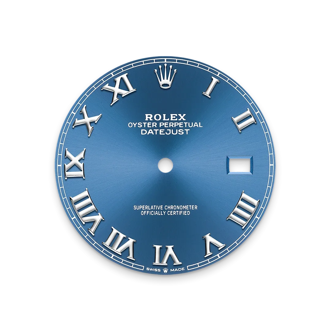 Rolex Datejust 41 Referenz m126334-0026 Zifferblatt in Azzurroblau
