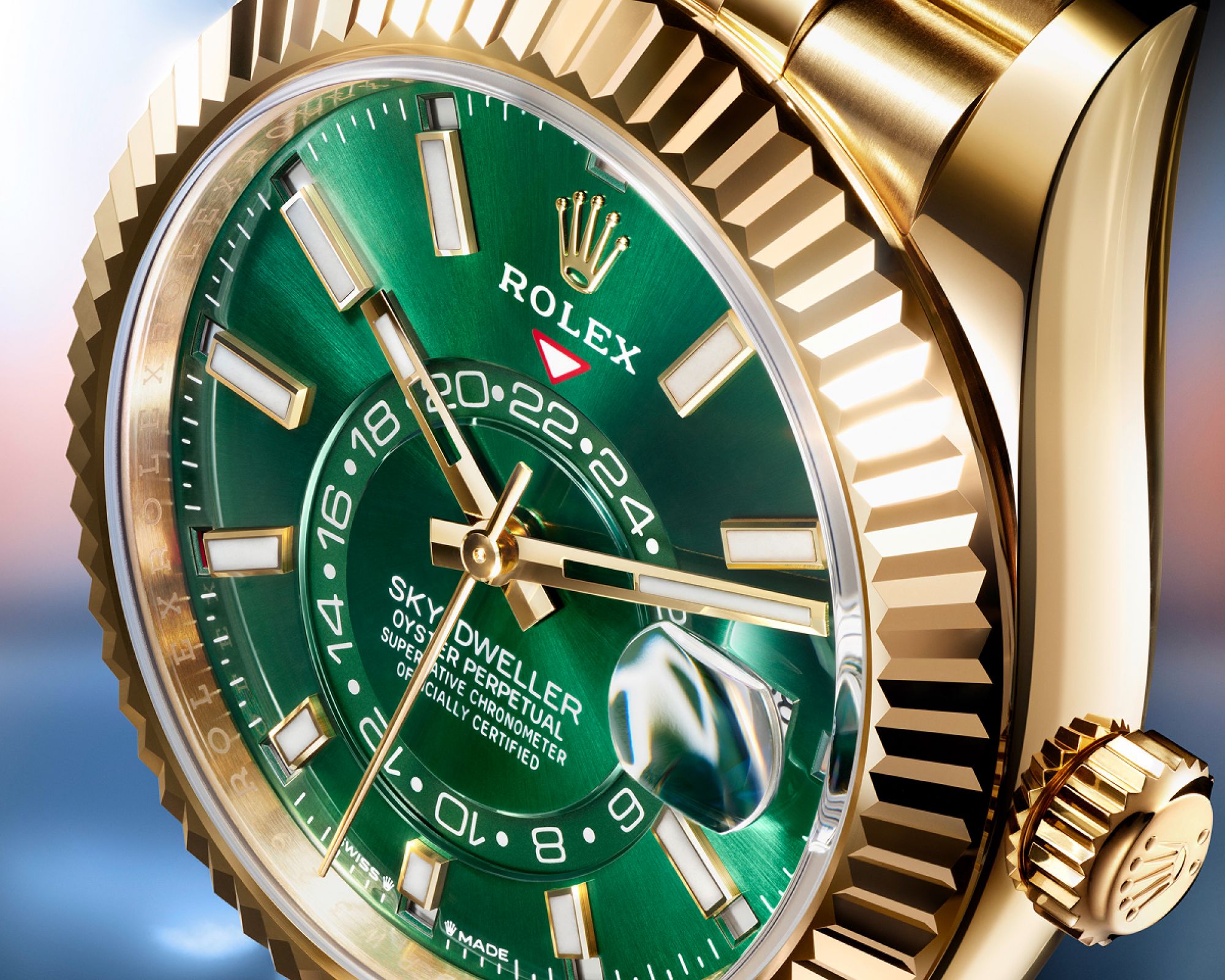 Rolex geriffelte Lünette
