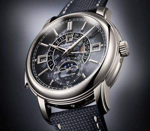 Minutenrepetition, Tourbillon, Ewiger Kalender mit retrogradem Datum.