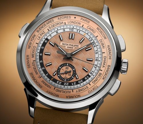 Weltzeituhr, Flyback-Chronograph.