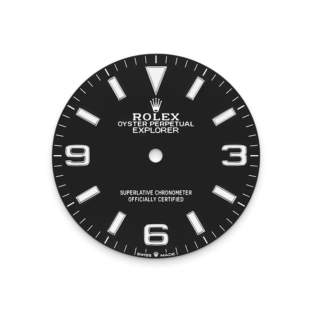 Rolex Explorer 36 Referenz m124270-0001 Schwarzes Zifferblatt