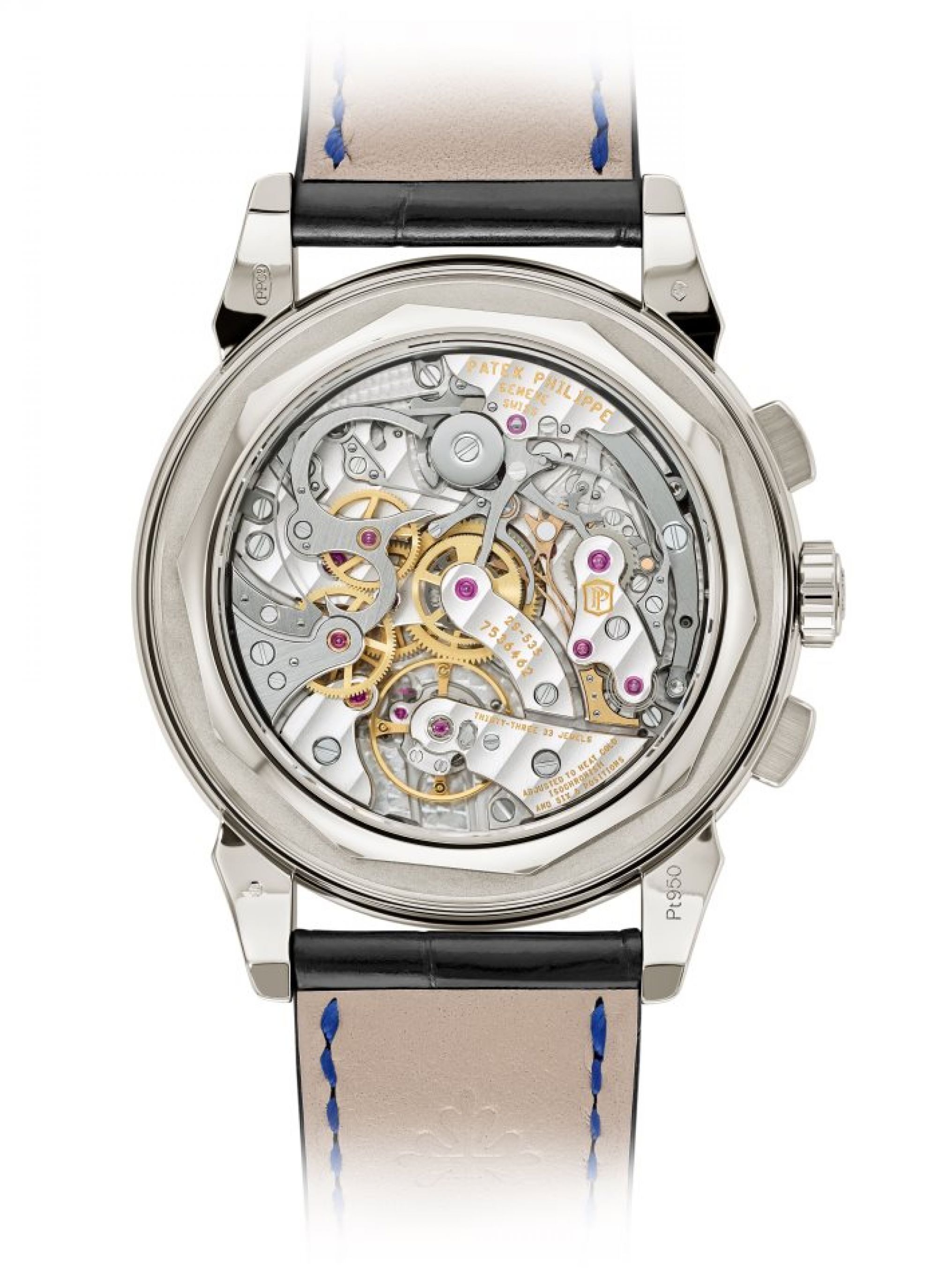 Patek Philippe Chronograph, Ewiger Kalender. Rückseite
