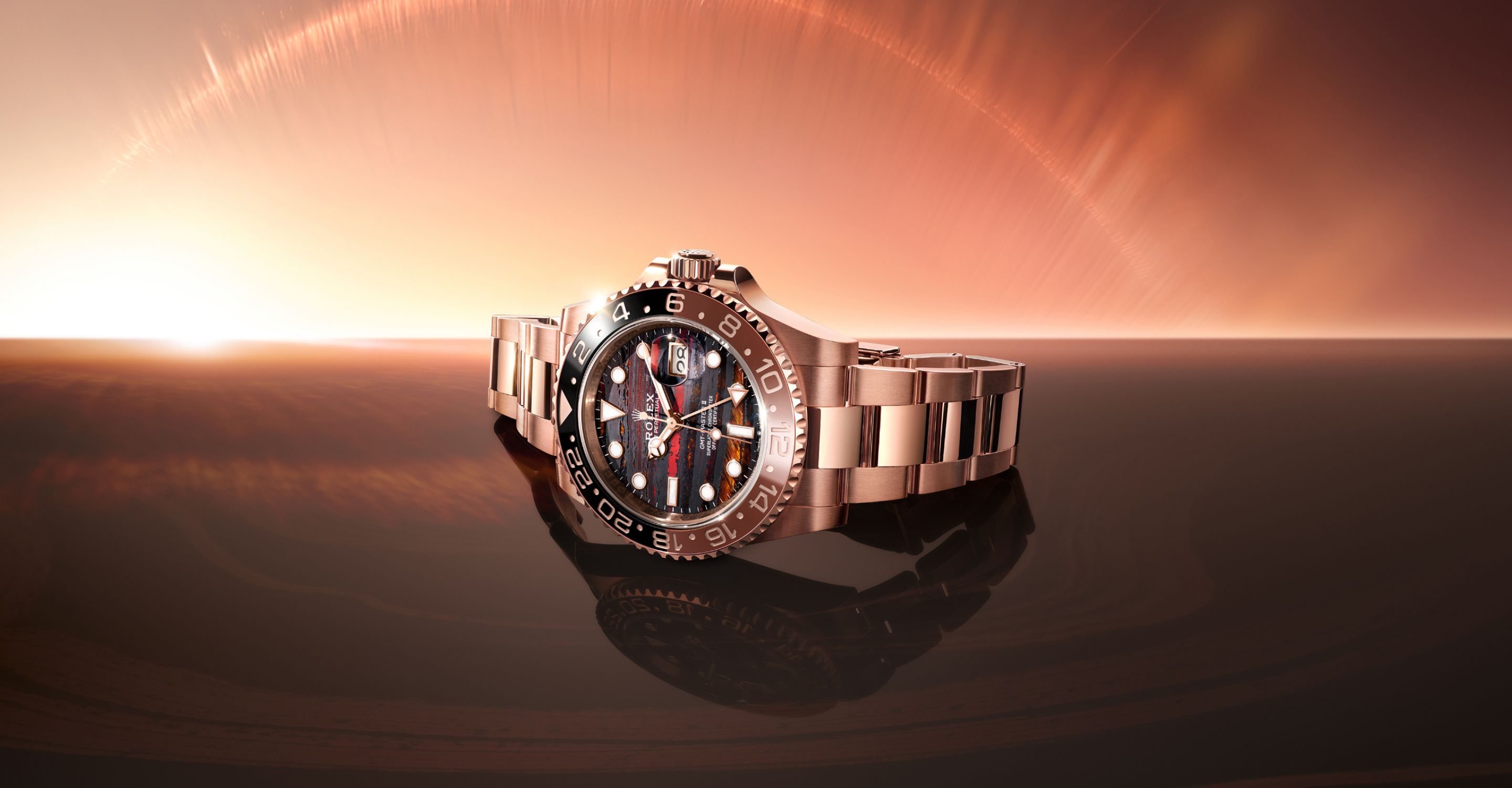 Oyster Perpetual GMT Master II  Zifferblatt aus Tigereisen