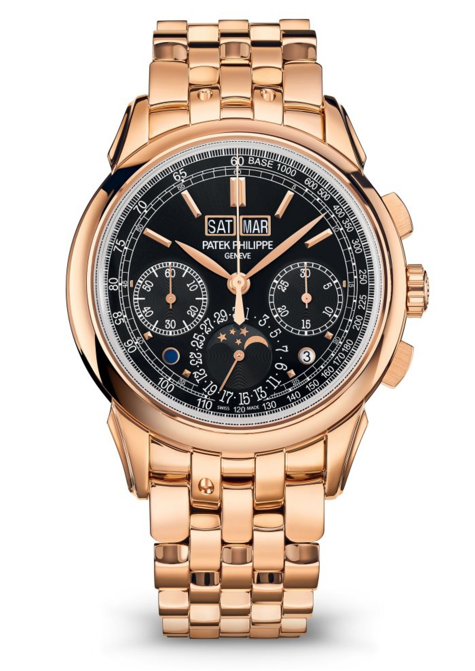 Patek Philippe Chronograph, Ewiger Kalender. Face