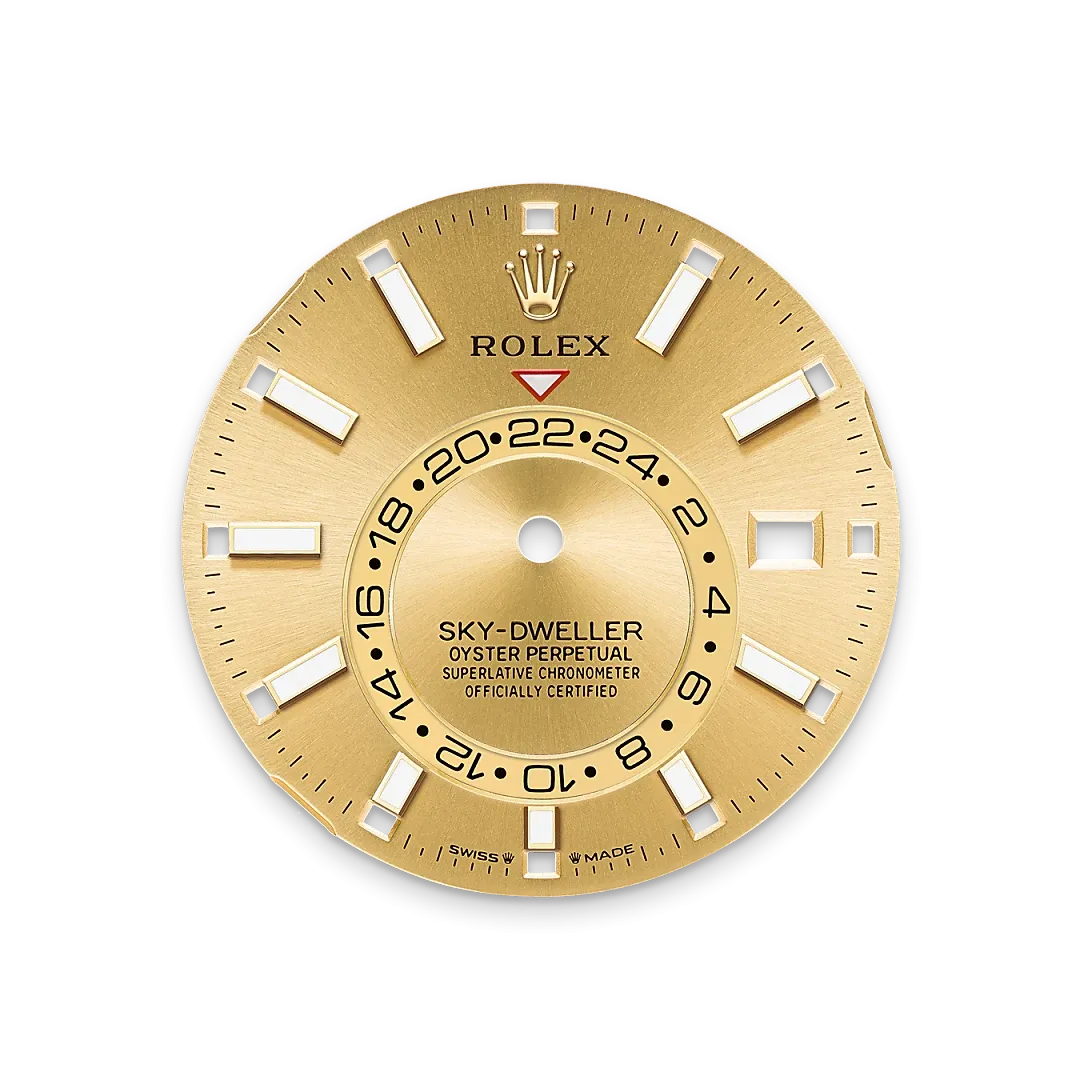 Rolex Sky-Dweller Referenz m336933-0001 Champagner­farbenes Zifferblatt