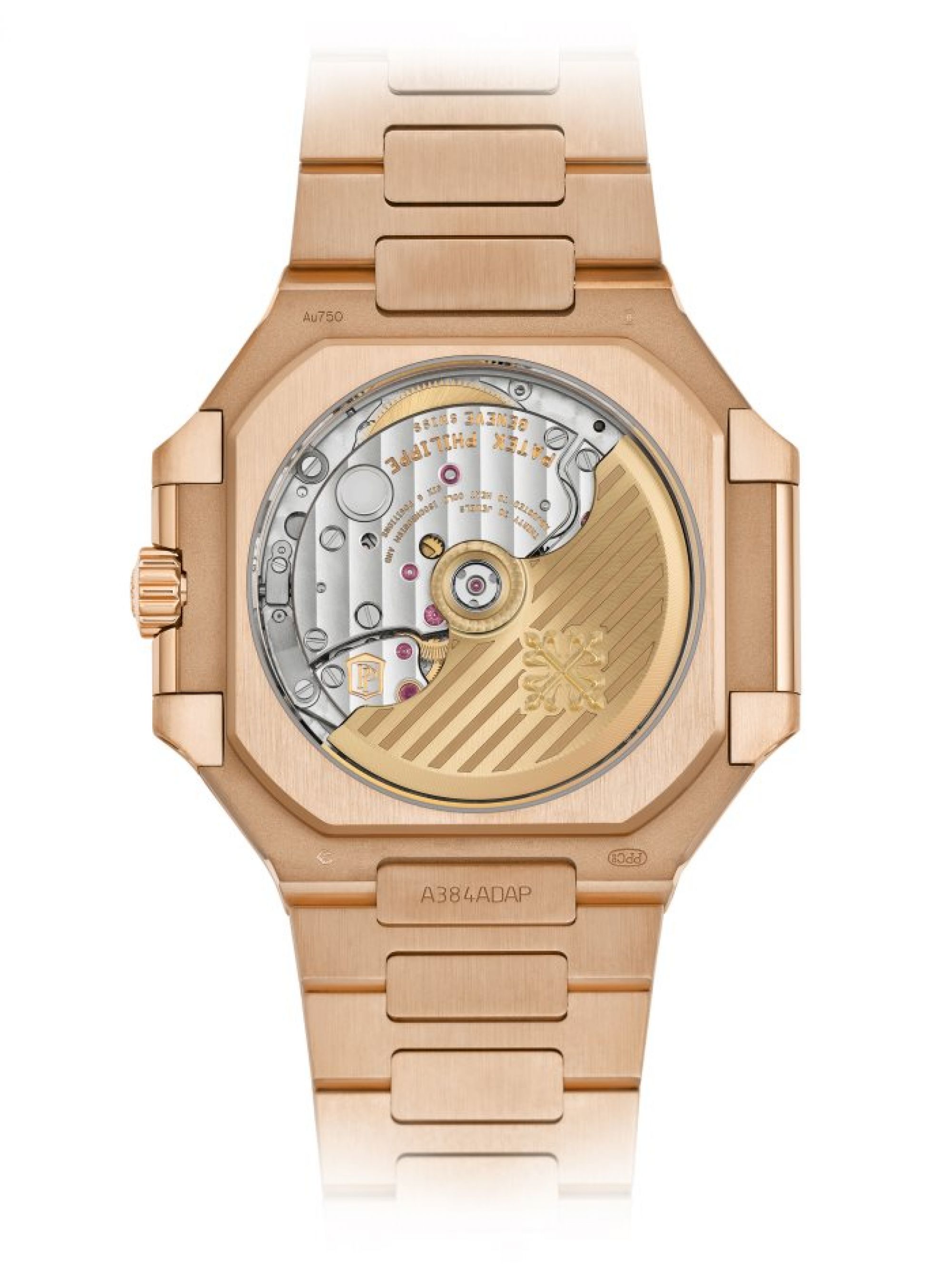 Patek Philippe Datum, Zentralsekunde. Rückseite