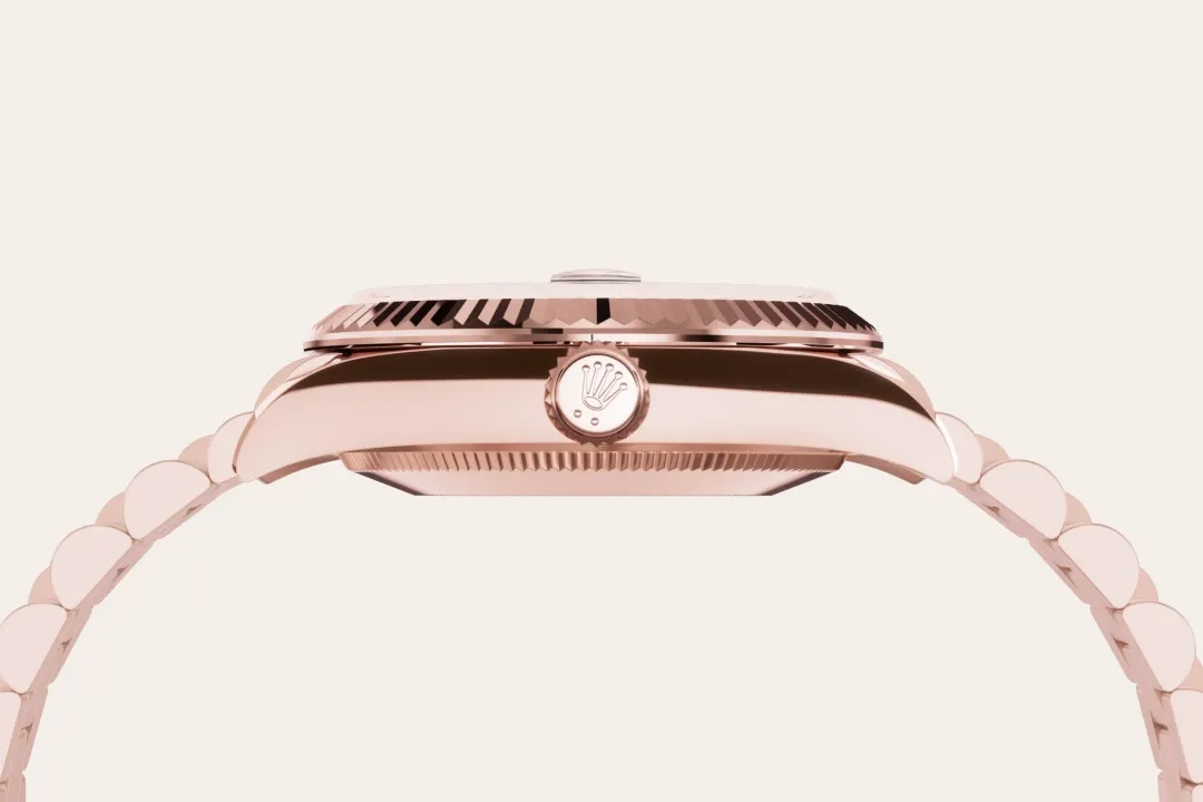 Rolex Datejust 31 Referenz m278275-0037 18 Karat Everose-Gold