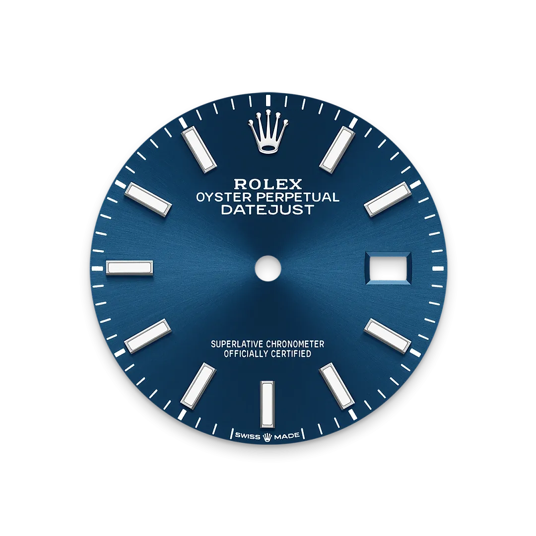 Rolex Datejust 36 Referenz m126200-0006 Strahlend blaues Zifferblatt