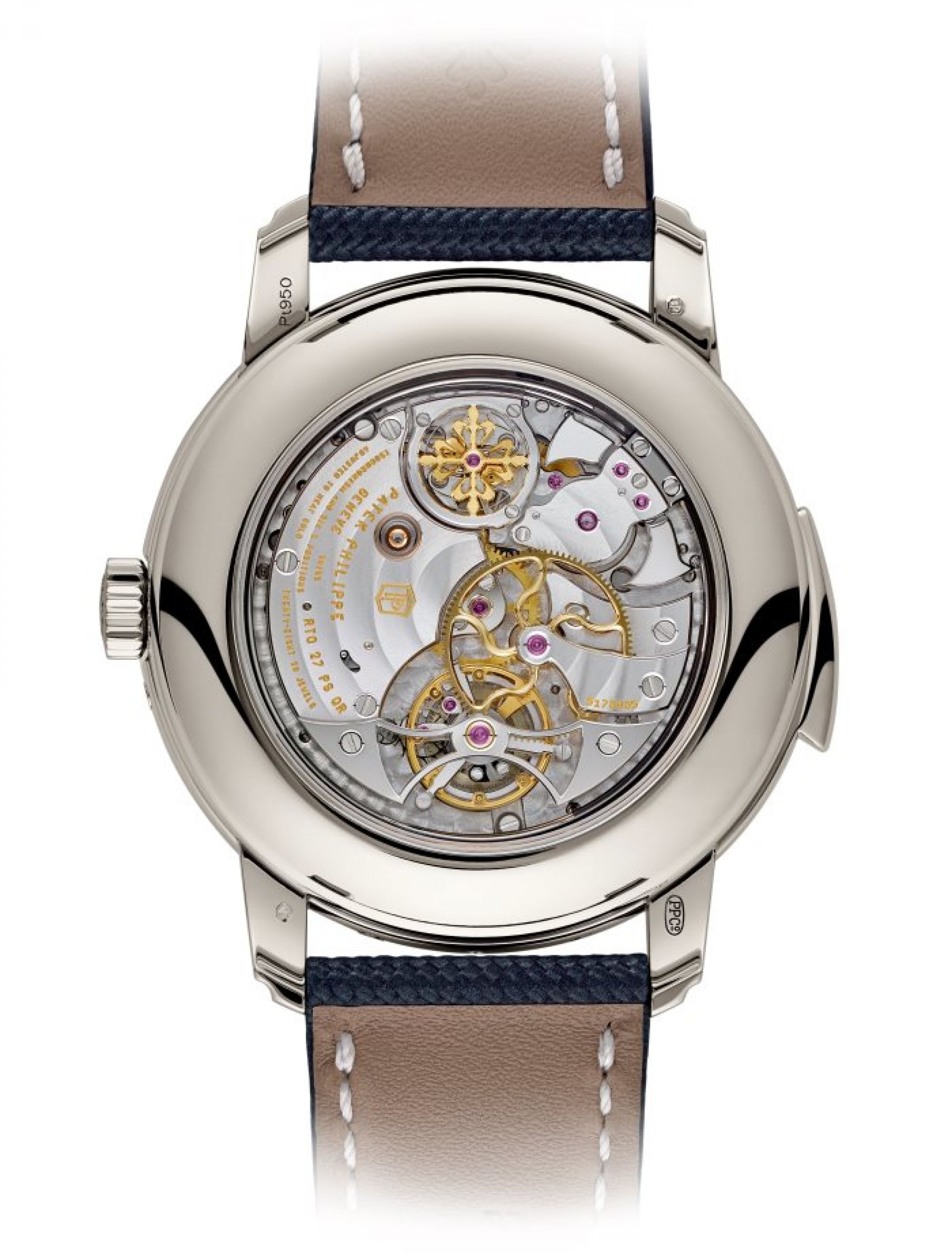 Patek Philippe Minutenrepetition, Tourbillon, Ewiger Kalender mit retrogradem Datum. Rückseite