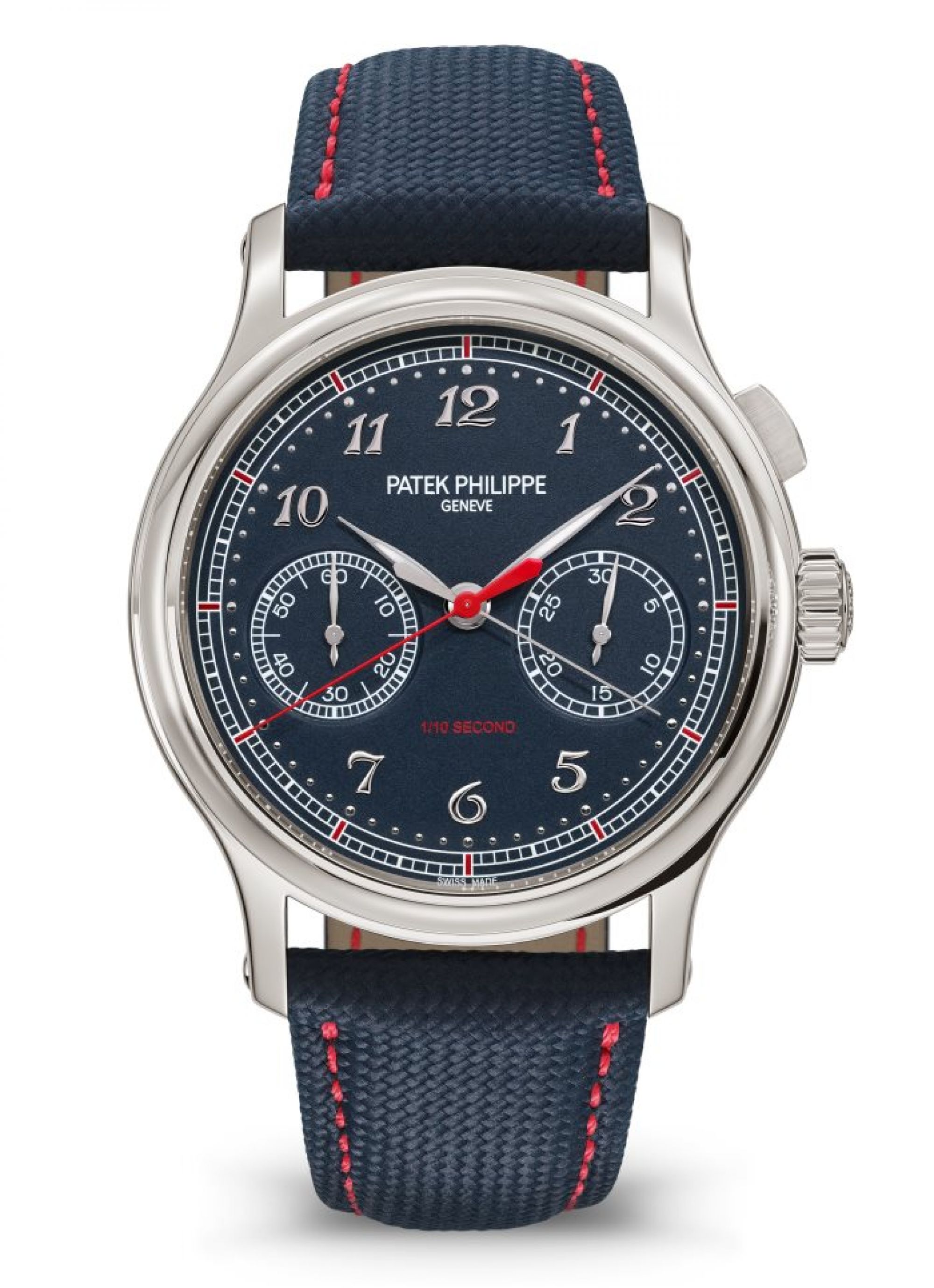 Patek Philippe Monopusher-Chronograph mit 1/10-Sekunde. Face
