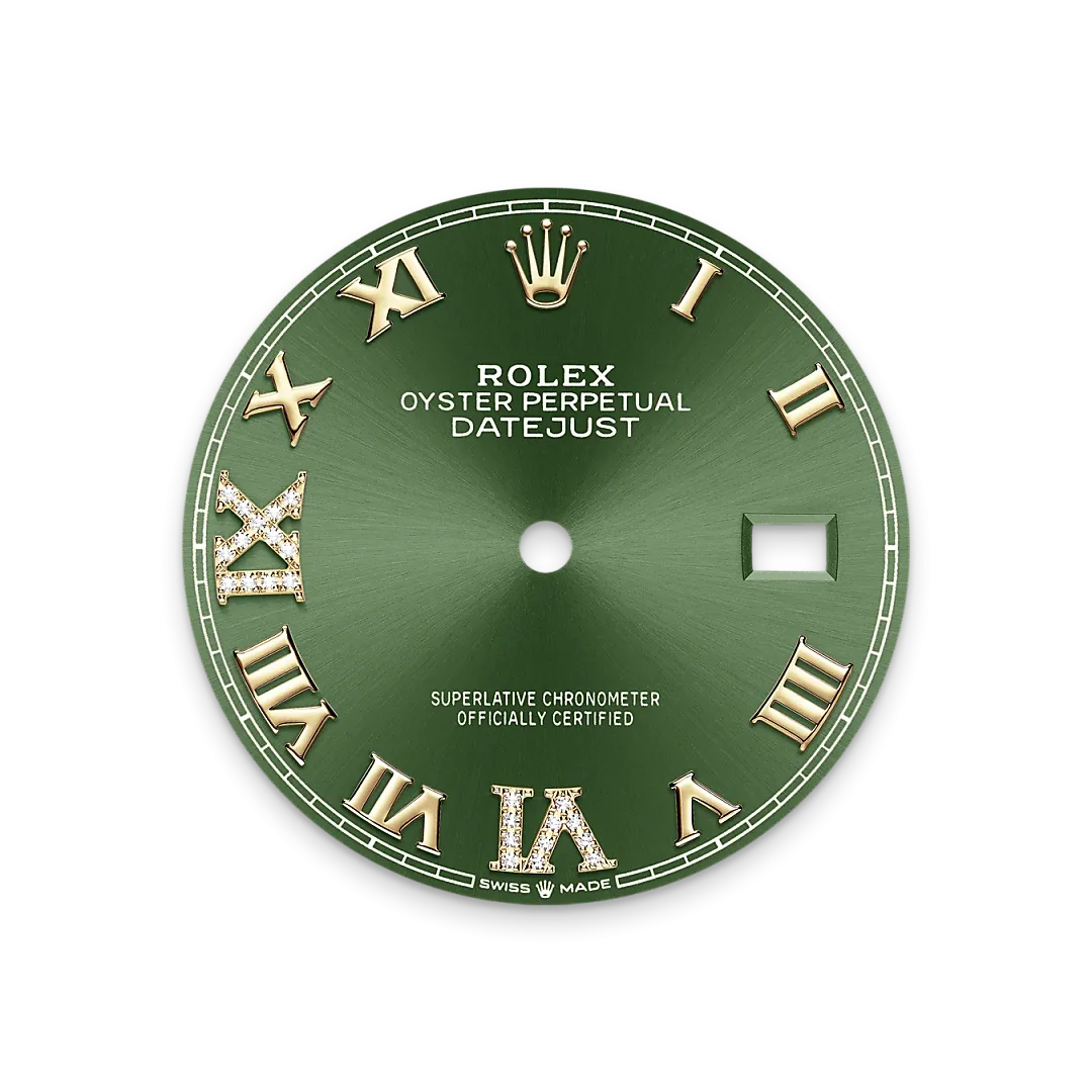 Rolex Datejust 36 Referenz m126283rbr-0012 Olivgrünes Zifferblatt